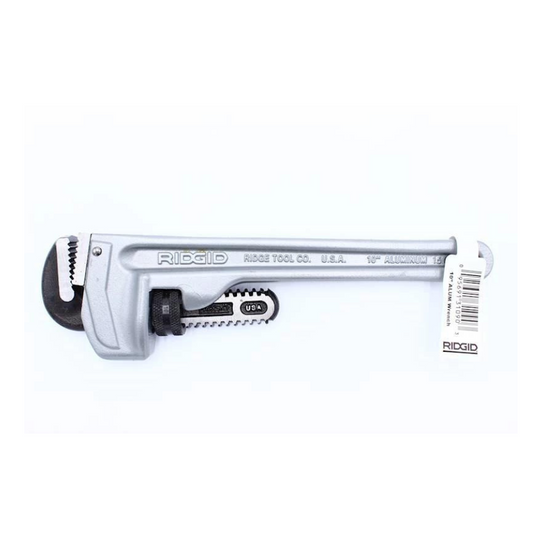 Ridgid Aluminum Straight Pipe Wrench-10"