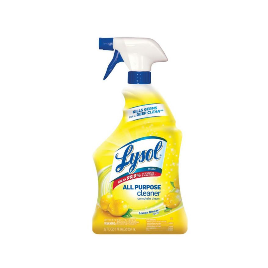 Lysol All Purpose Spray Cleaner - Lemon Scent, 650 ml 