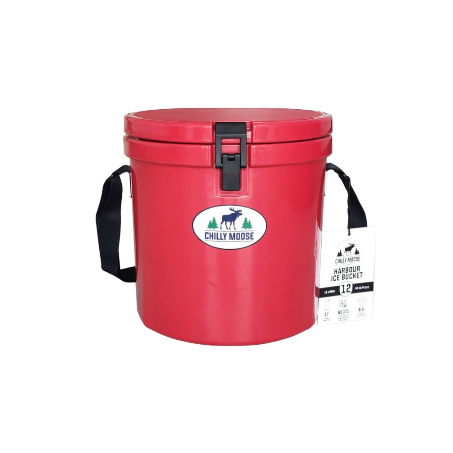 Chilly Moose 12 L Harbour Bucket Canoe Red